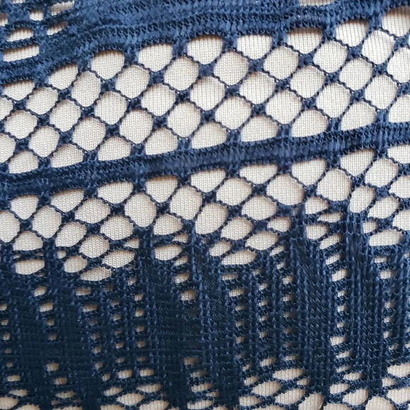 BCBG MaxAzria / Navy Lace / LS / Size Small - Picture 8 of 14